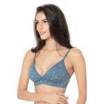 Plain Mold T-shirt Bra-Sky Blue
