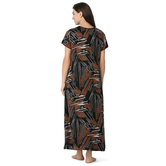 Rayon Nighty Regular  Black - Image 4