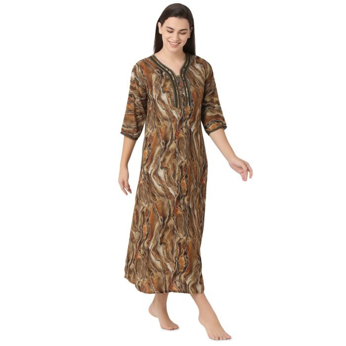 Rayon Nighty Regular Lemon - Image 3