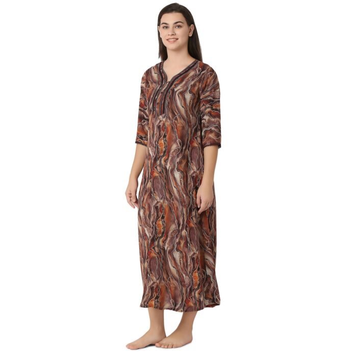 Rayon Nighty Regular Red - Image 1