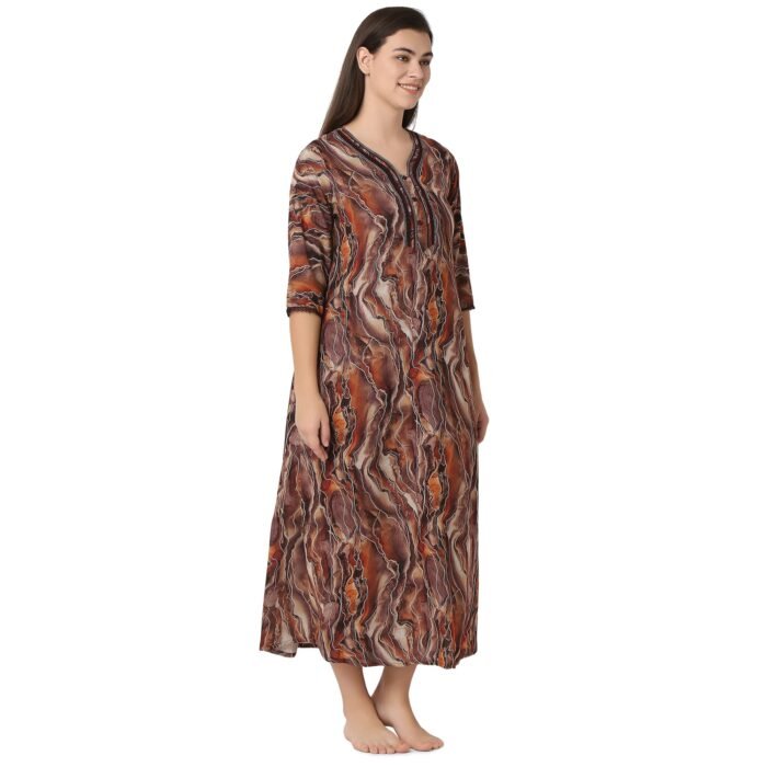 Rayon Nighty Regular Red - Image 2