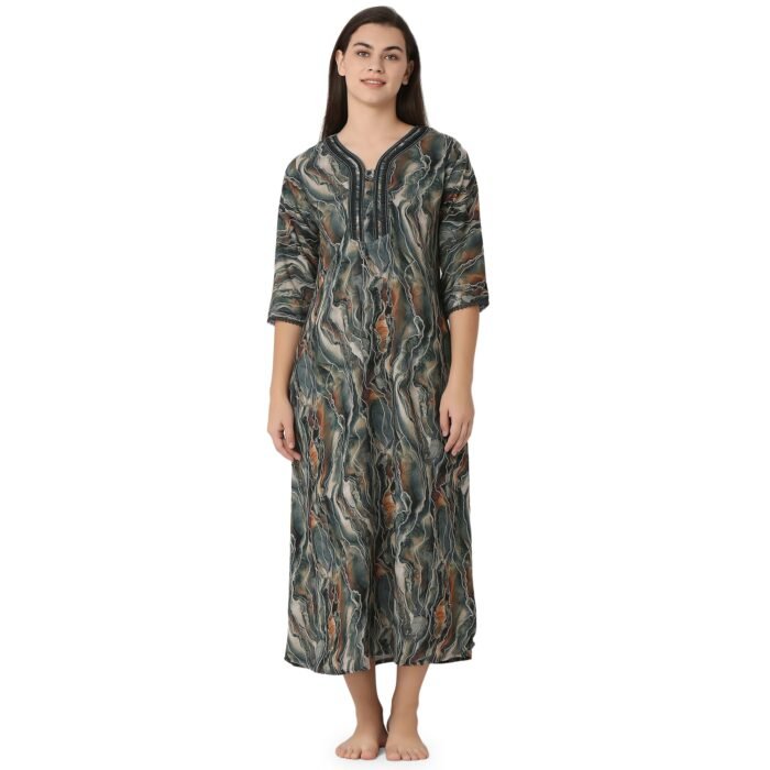 Rayon Nighty Regular Blue - Image 1