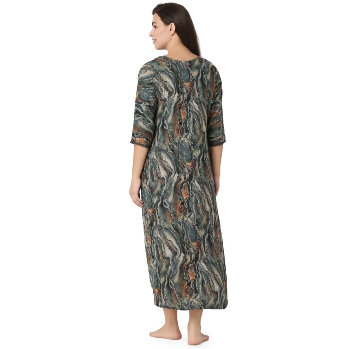 Rayon Nighty Regular Blue - Image 4