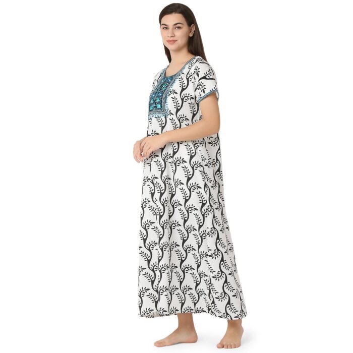 Cotton Nighty Regular White - Image 2