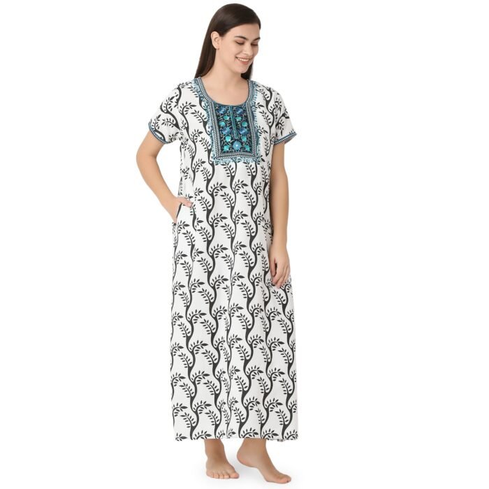 Cotton Nighty Regular White - Image 3