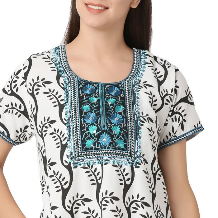 Cotton Nighty Regular White - Image 5