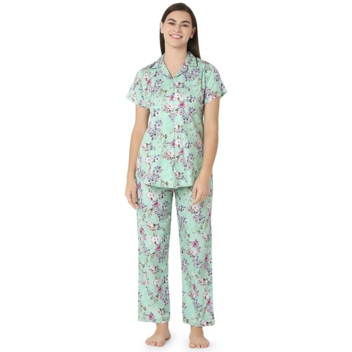 Cotton Night Suit  Regular Pista - Image 1