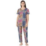 Cotton Night Suit  Regular Wine
