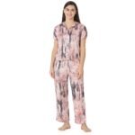 Reyon Night Suit Regular Pink