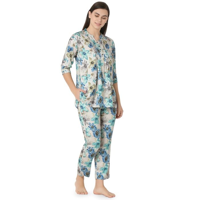 Reyon Night Suit  Regular Blue - Image 3