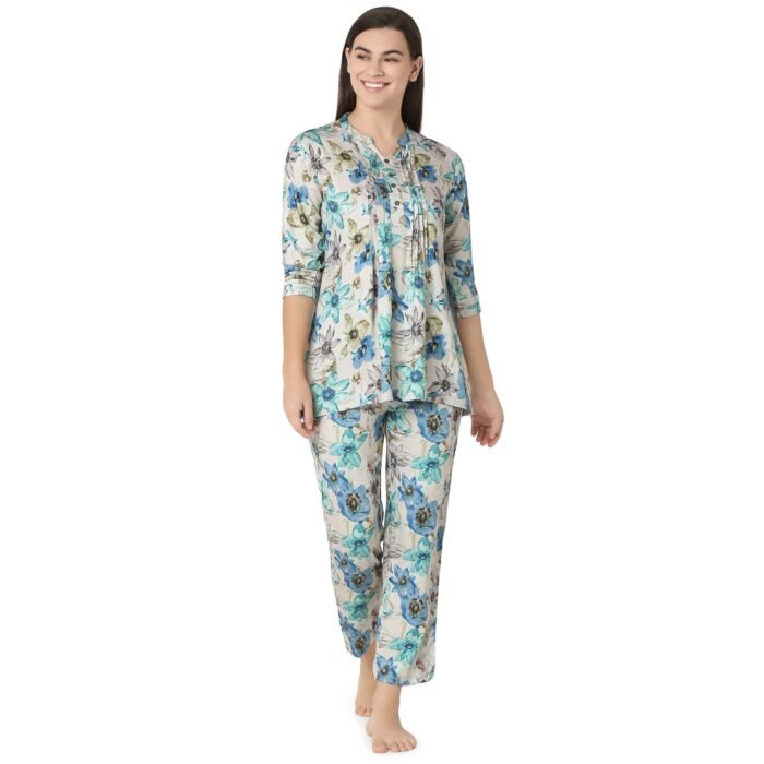 Reyon Night Suit  Regular Blue - Image 1