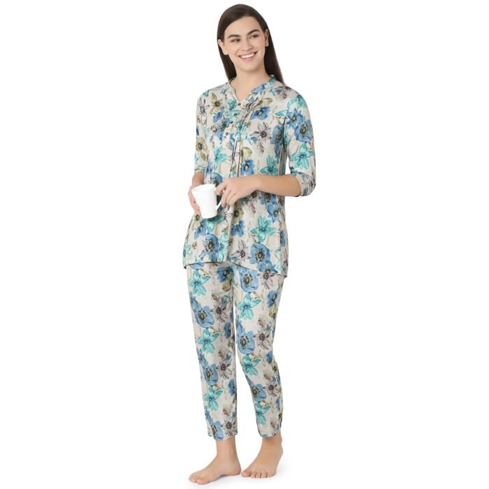 Reyon Night Suit  Regular Blue - Image 6