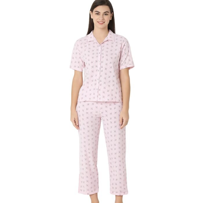 Bright Mood Cotton Night Suit - Image 1