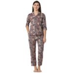 Reyon Night Suit  Regular Grey