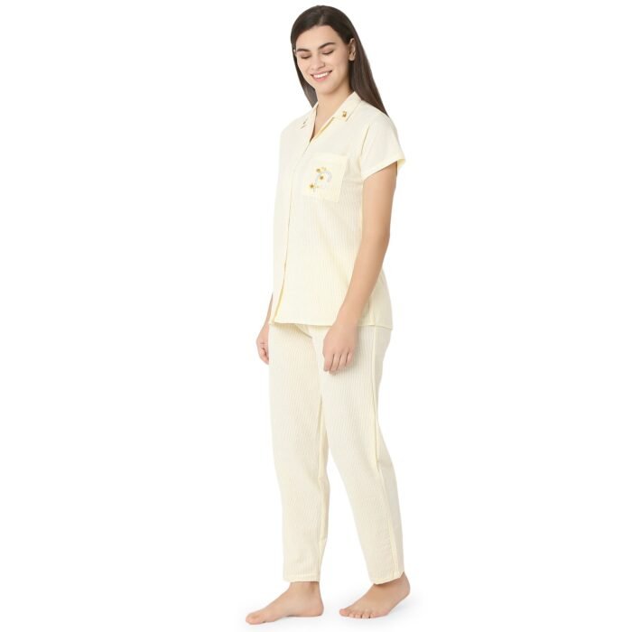 Cotton Night Suit  Regular Yellow - Image 2