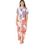 Reyon Night Suit  Regular Pink