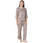 Reyon Night Suit  Regular Pink - Image 2
