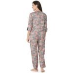 Reyon Night Suit  Regular Pink - Image 3