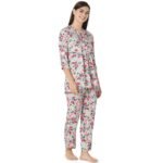 Reyon Night Suit  Regular Pink - Image 3