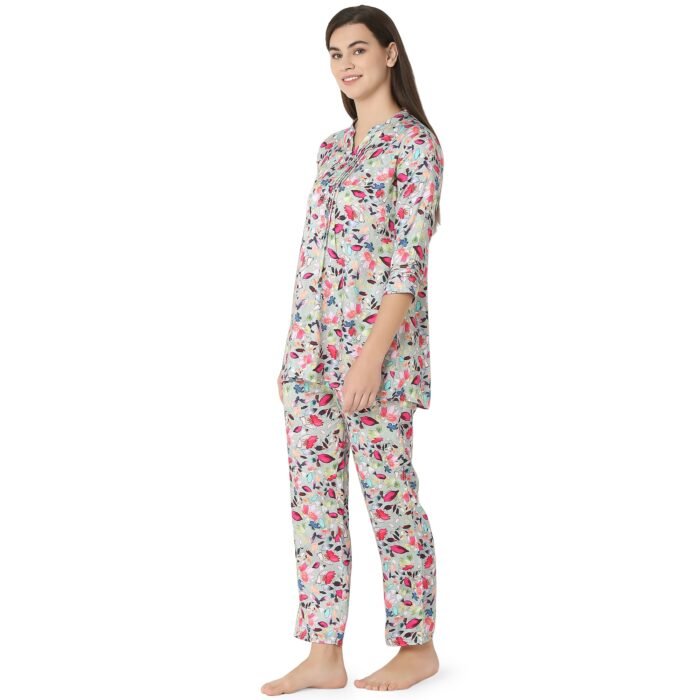 Reyon Night Suit  Regular Pink - Image 2