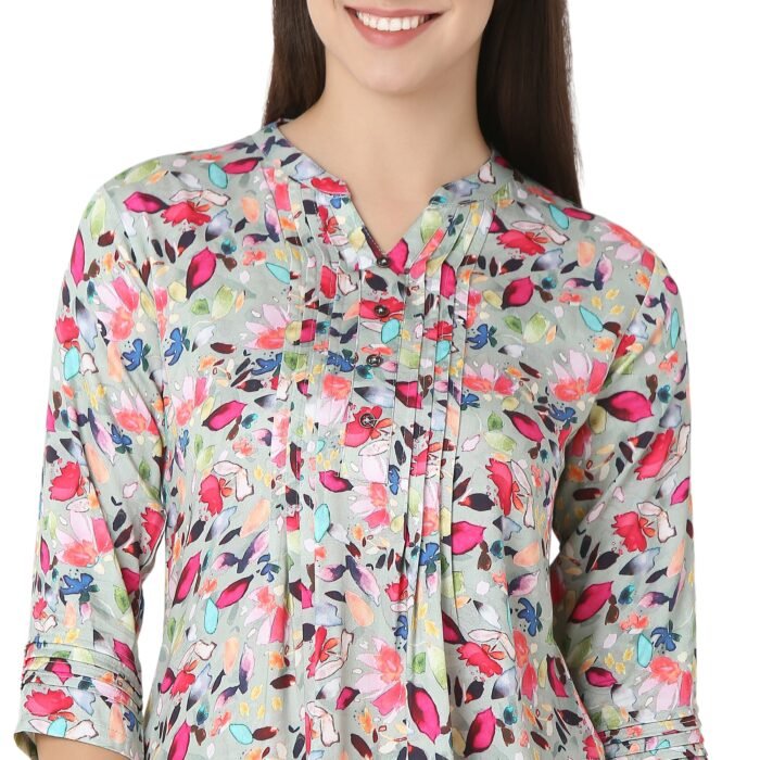 Reyon Night Suit  Regular Pink - Image 5