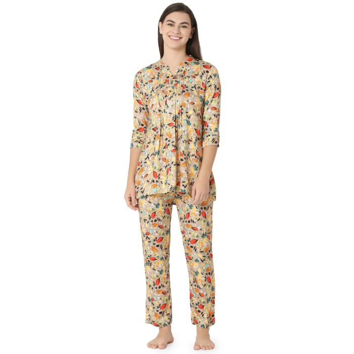 Reyon Night Suit  Regular Red - Image 1