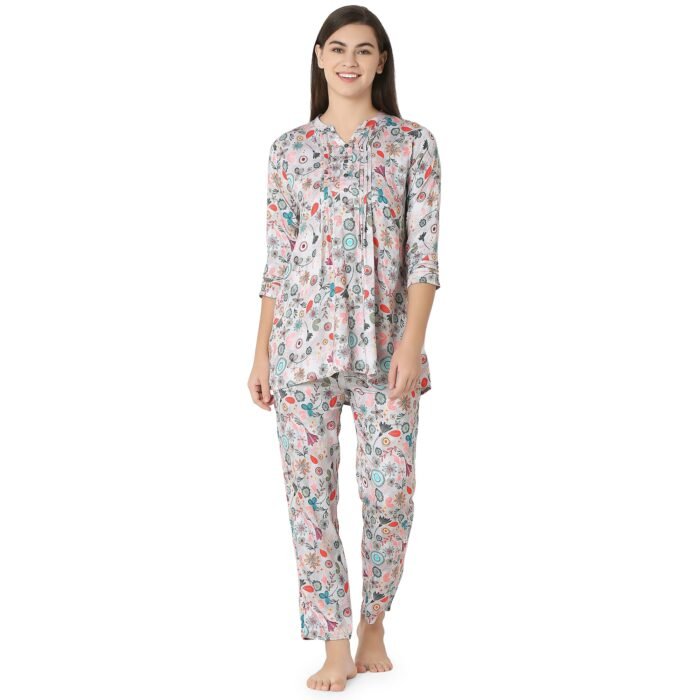 Reyon Night Suit  Regular Blue - Image 1