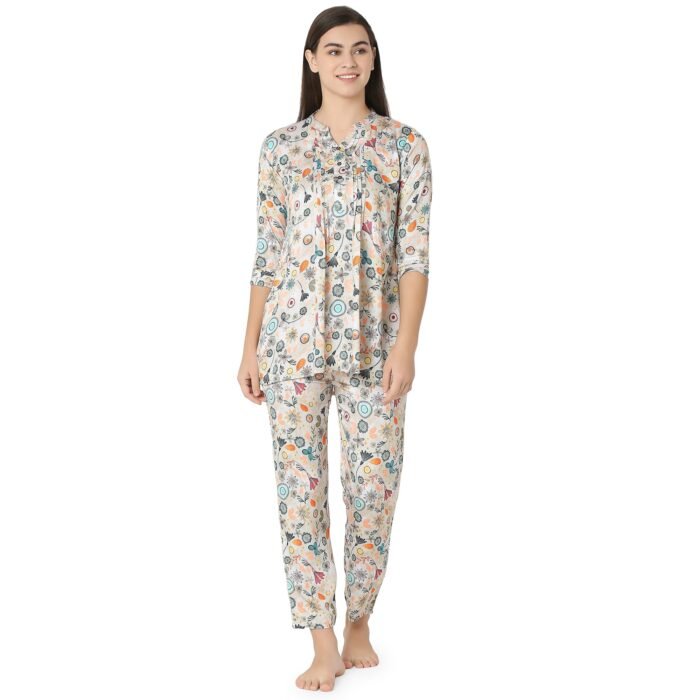 Reyon Night Suit  Regular Yellow - Image 1