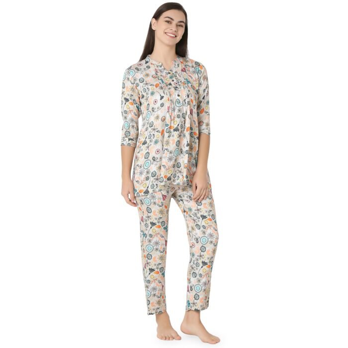 Reyon Night Suit  Regular Yellow - Image 3