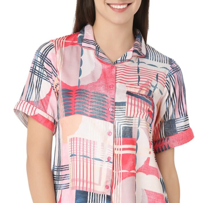 Cotton Night Suit  Regular Pink - Image 5