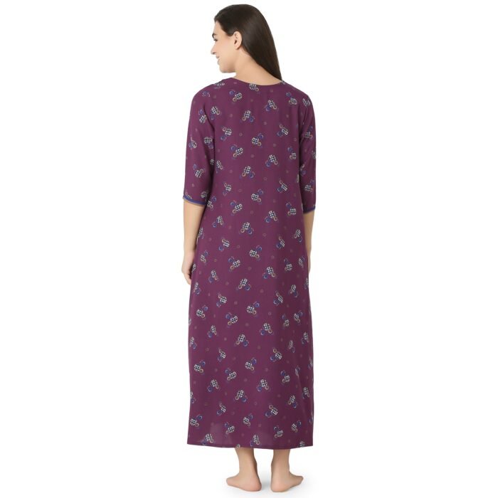 Evening Glow Rayon Nighty - Image 4