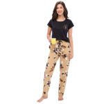 Cotton Pajama Set  Regular Black