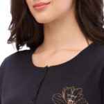 Cotton Pajama Set  Regular Black - Image 4