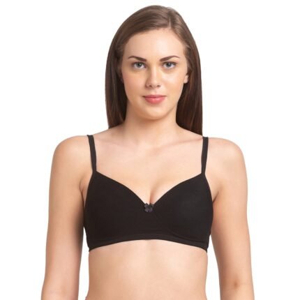 Soft Padded Solid T-shirt Bra Daffodil