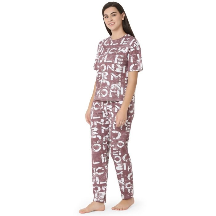 Mauve Alphabet Chic - Trendy Letters Mauve Set - Image 4