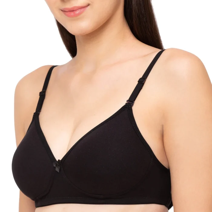 Cotton Lycra Basic Backless Padded T-Shirt Bra - Image 4