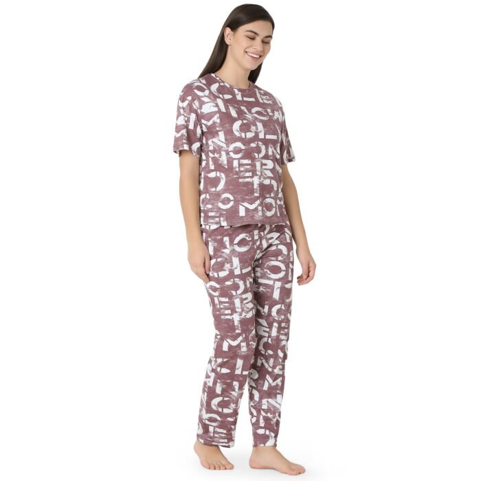 Mauve Alphabet Chic - Trendy Letters Mauve Set - Image 3
