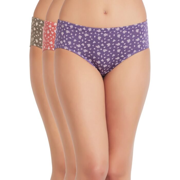 Cotton Printed Hipster Regular Panties-Multicolor - Image 1