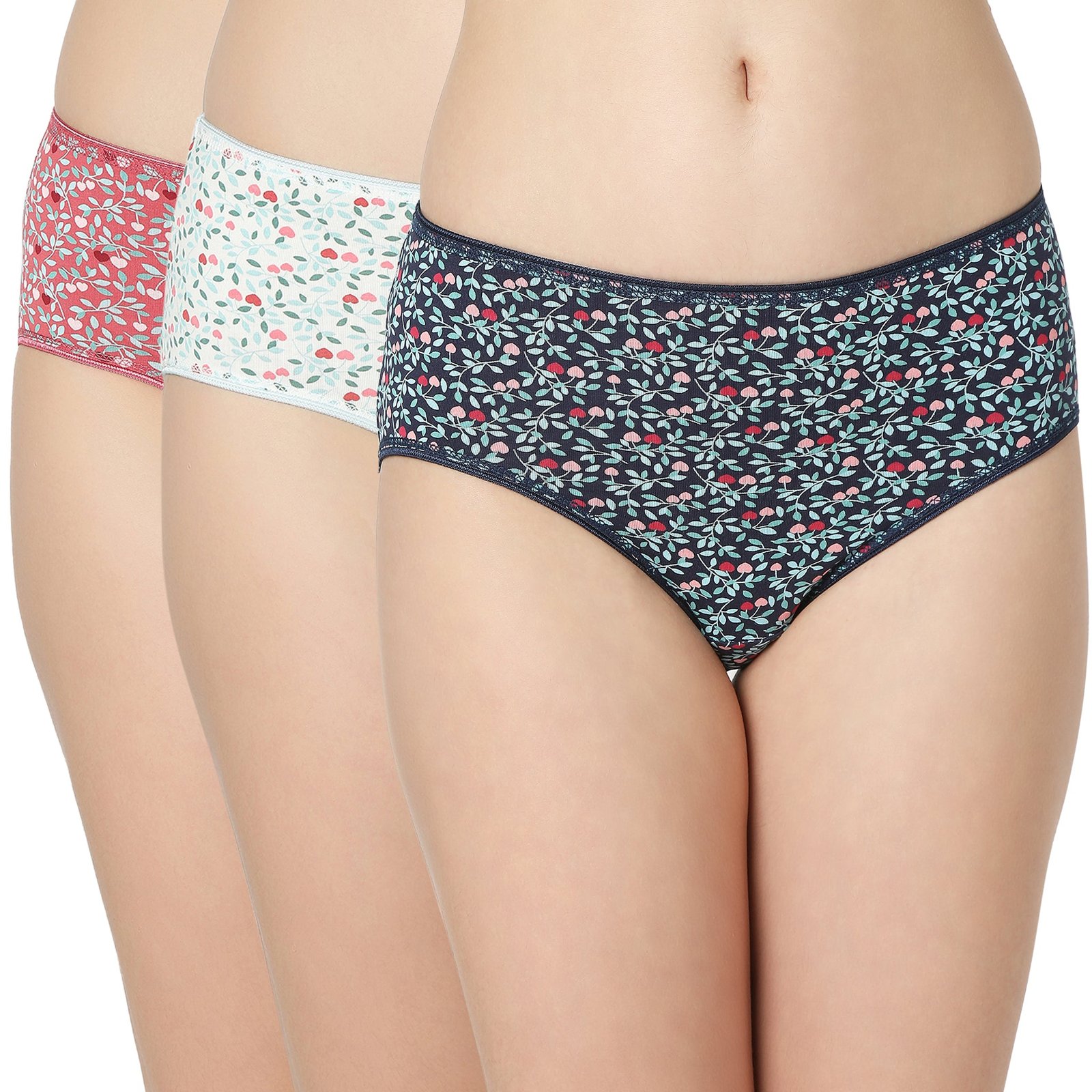 6985-1 Cotton lycra Hipster Panties-6985