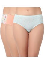 Vibrant Glow Cotton Pack Of 3 Hipster Panties