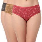 Cotton Printed Pack Of 3 Hipster Panties