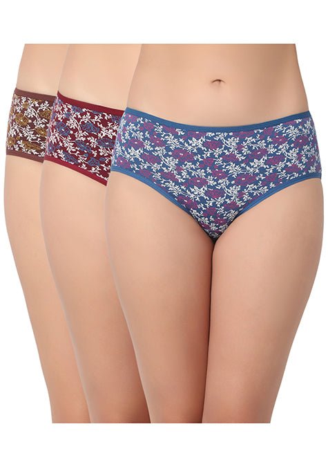 7201_3 Radiant Joy Cotton Pack Of 3 Hipster Panties - Image 1
