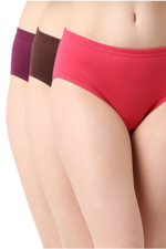 Cotton Hipster Panties Solid Reds and Browns