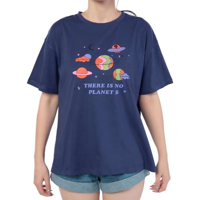Cosmic Blue Planet Tee - Image 5