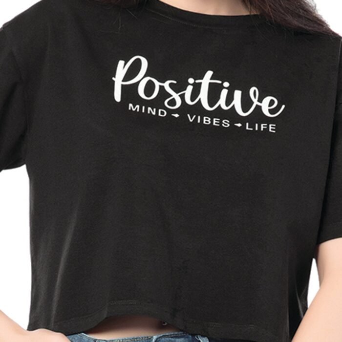 Positive Aura Black Tee - Image 4