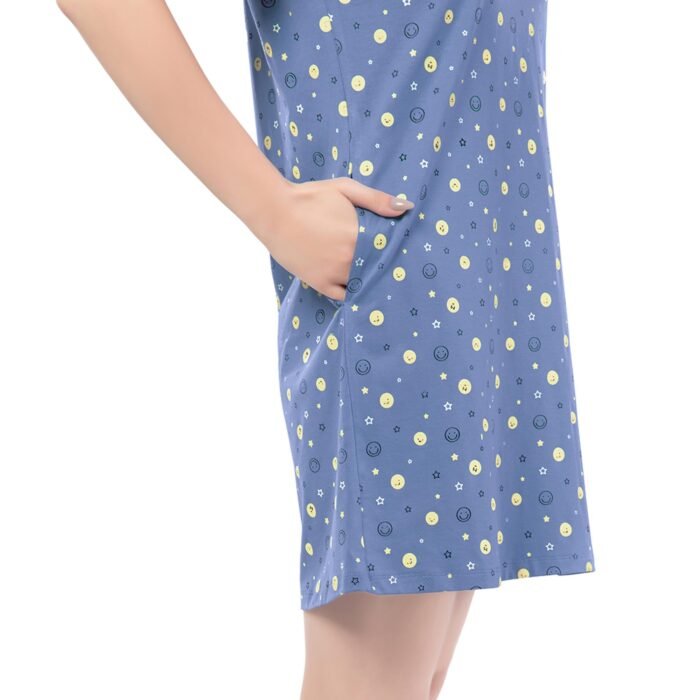 Smiley Blue Vibes Dress - Image 4