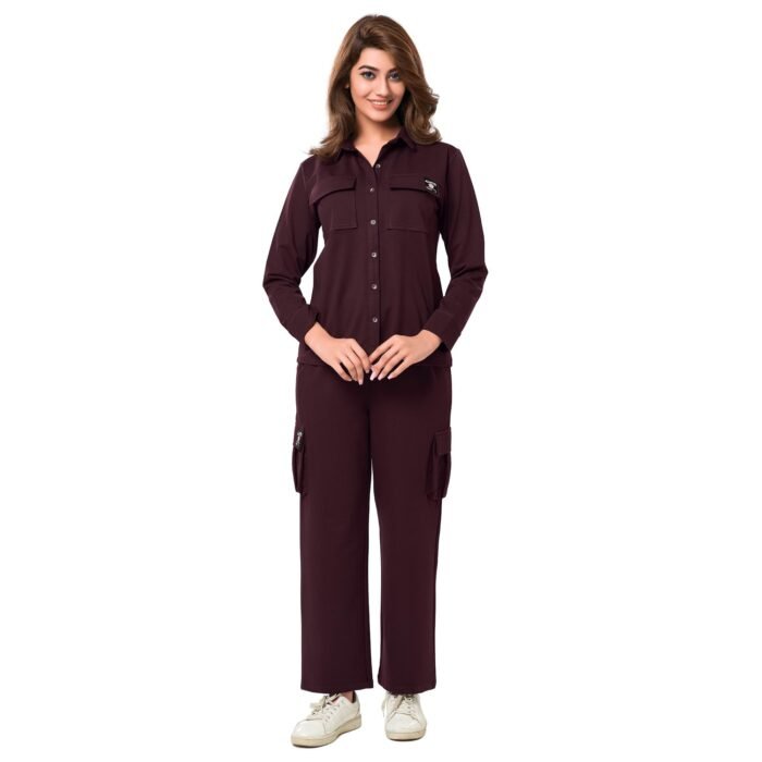 Blissful Maroon Co-ord Set - Image 1