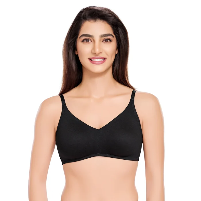 Non Padded T-Shirt  Bra Black - Image 1