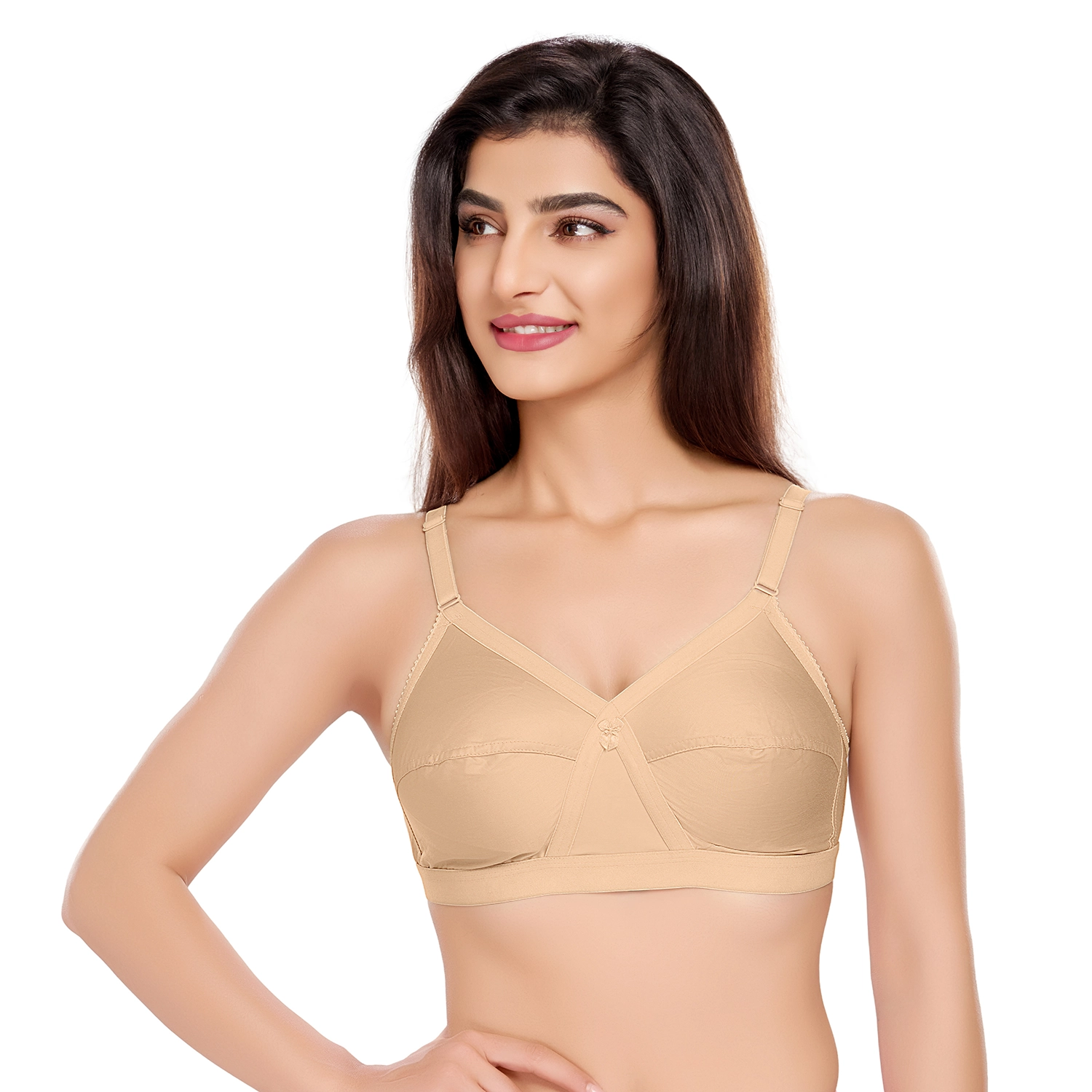 Juliet_0541 Camme - Cotton Non-Padded Non-Wired Plain Bra - Image 1