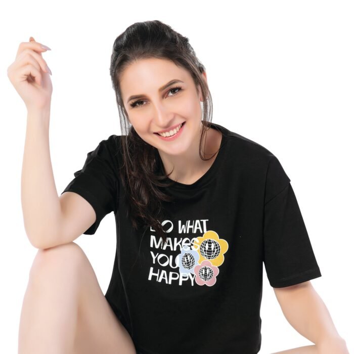 Black Joy Stitch Tee - Image 6